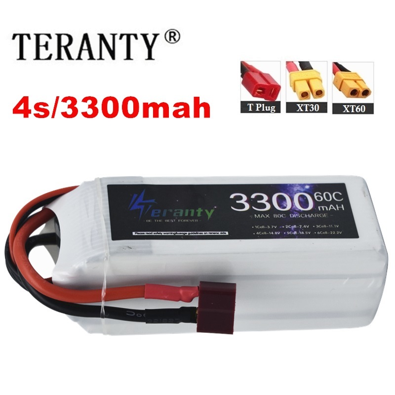 Drone Battery Adapter - Bateria recarregável lipo 4S 3300mah 60c