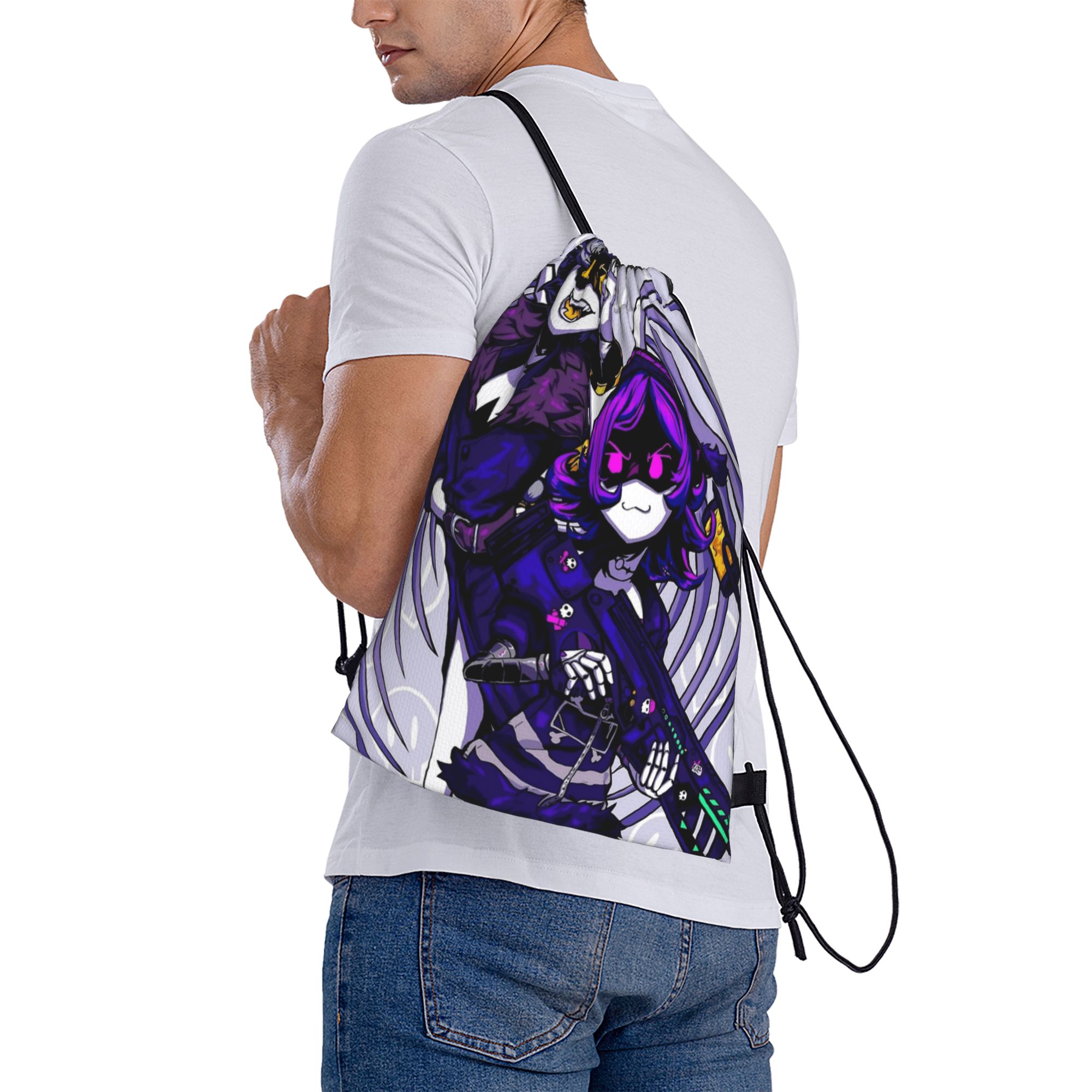 Drone Backpack - Bolsa com cordão do anime Murder
