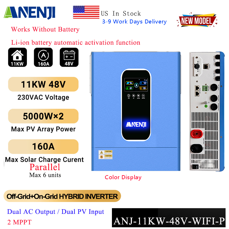 Drone Solar Charger - Inversor Solar Híbrido ANENJI 11KW 48V,
