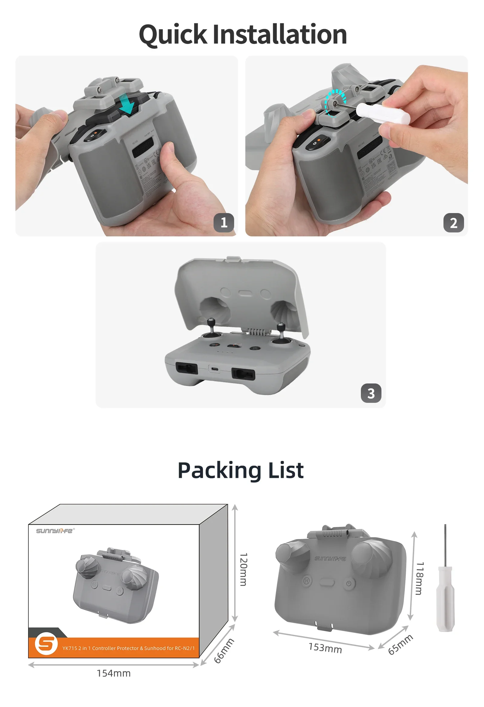 2 em 1 controlador protetor su - Drone Control Stick avaliação e preço