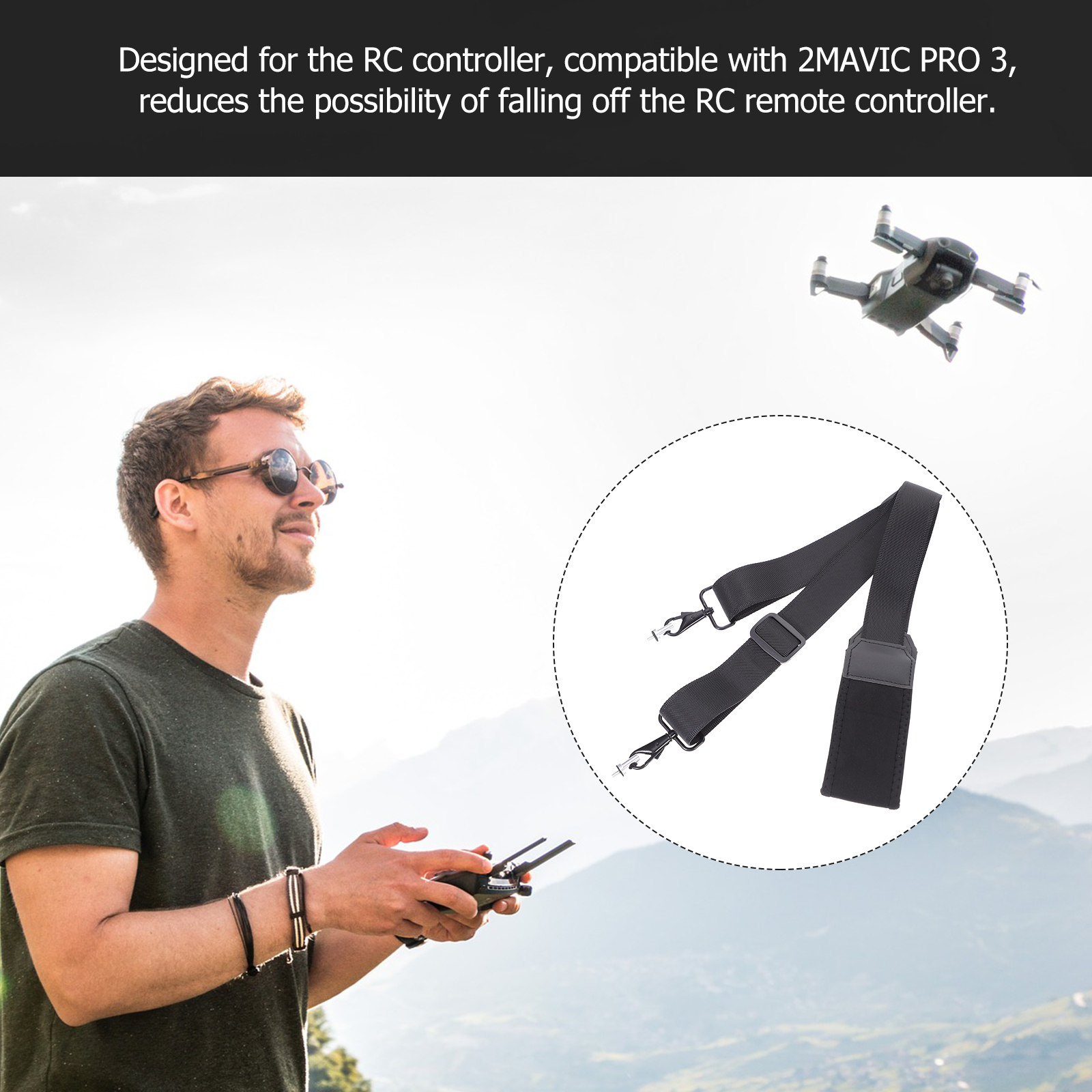 Cinta de Pescoço para Controle - Drone Neck Strap avaliação e preço