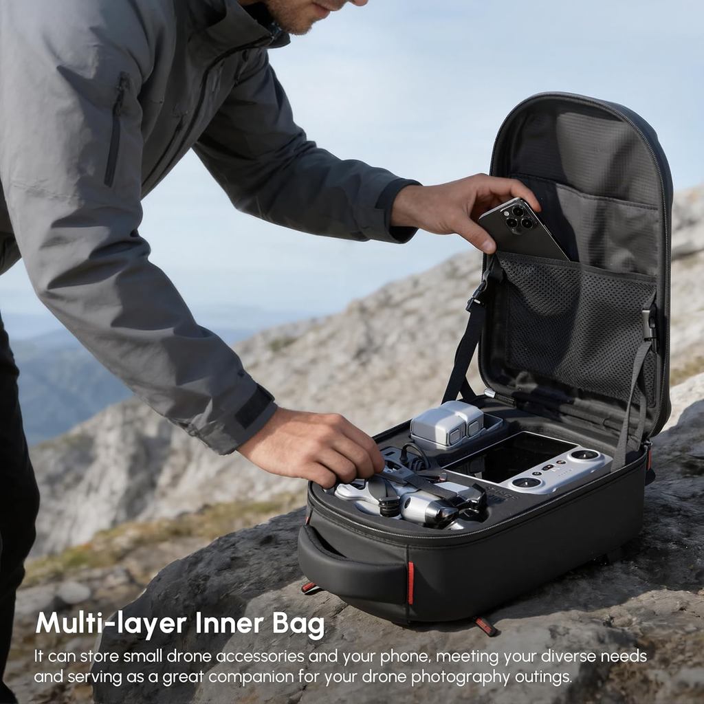 Mochila rígida à prova d'água  - Drone Backpack avaliação e preço