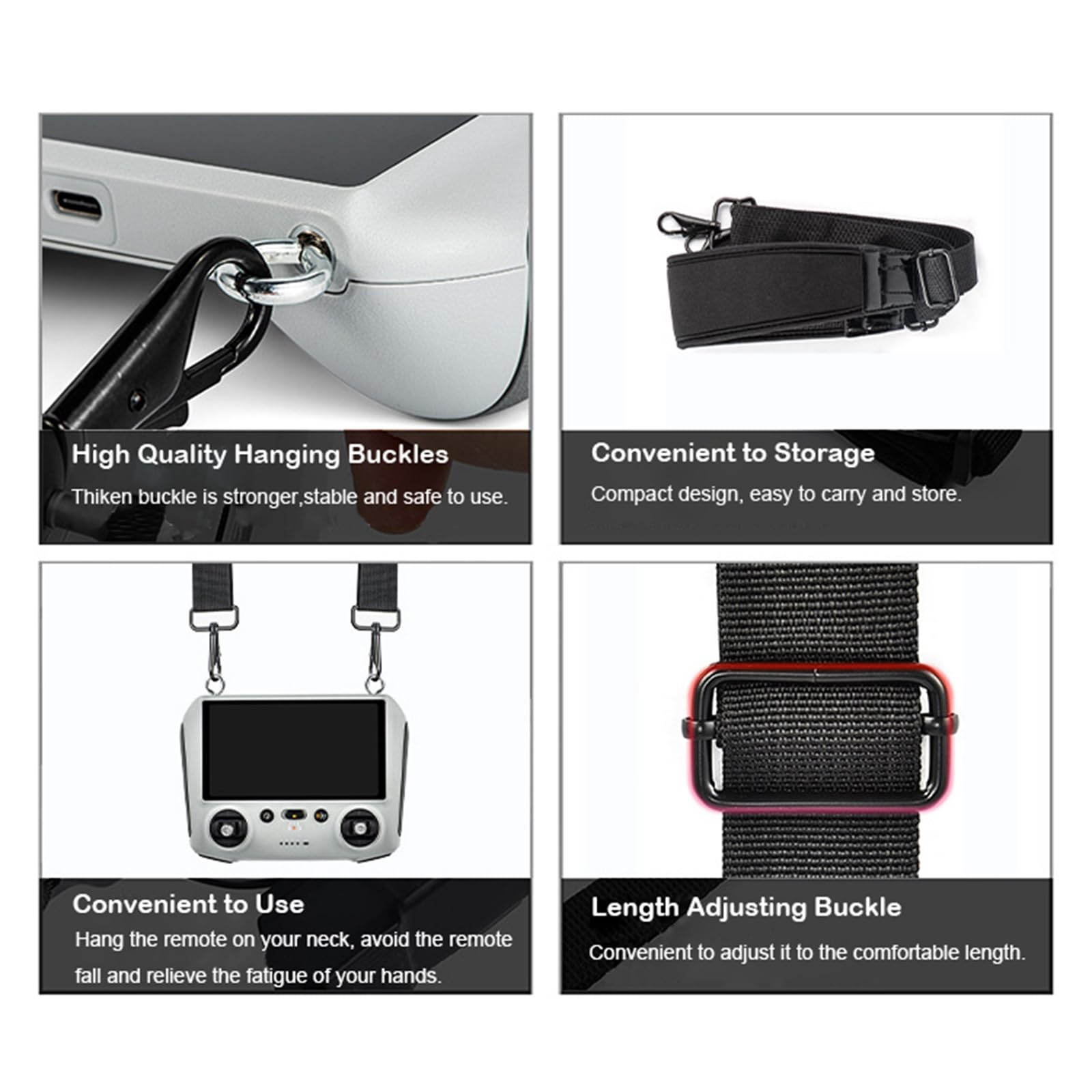 Correia de pescoço de cordão p - Drone Neck Strap avaliação e preço