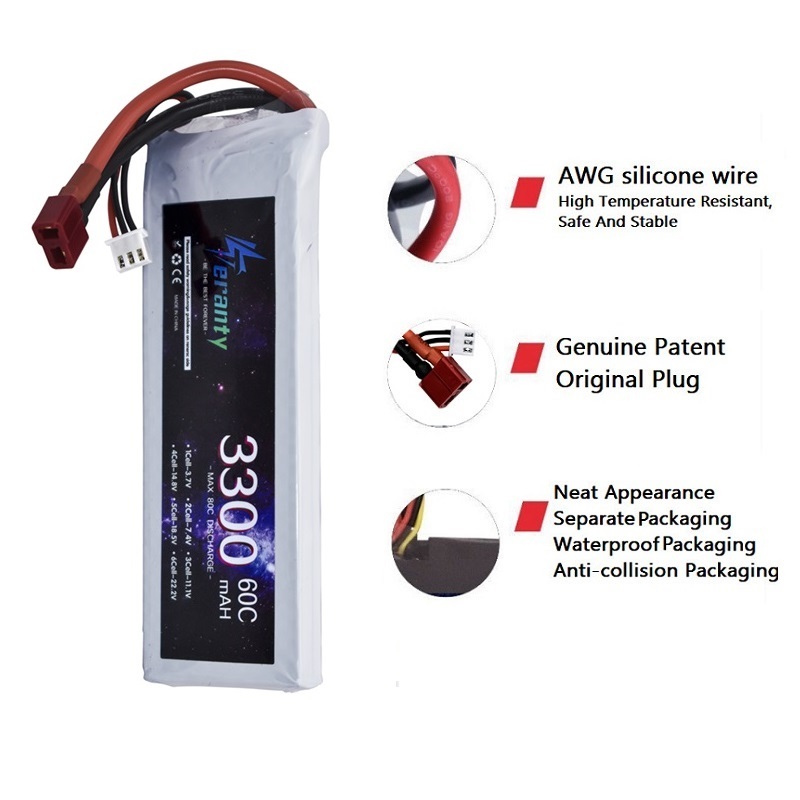 Bateria lipo 2s 7.4v 3300mah 6 - Drone Battery Adapter avaliação e preço