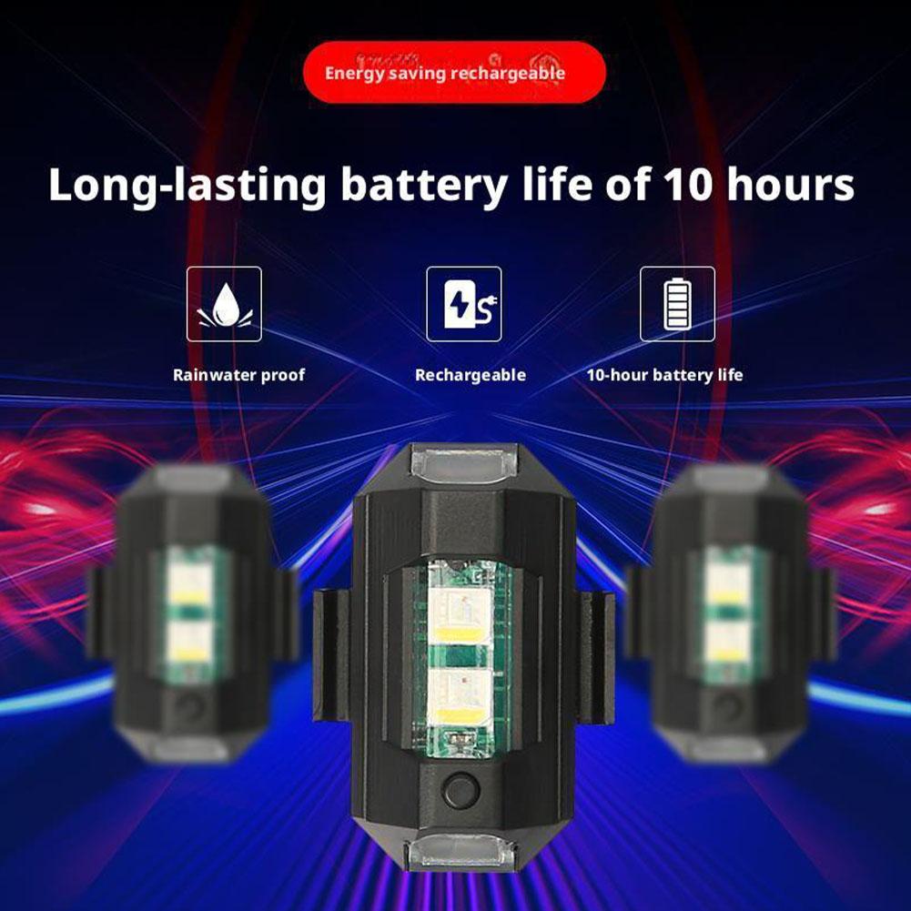 2 pces mini luzes estroboscópi - Drone Strobe Light avaliação e preço