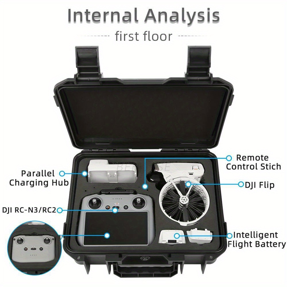 Para DJI Flip estojo rígido de - Drone Carrying Case avaliação e preço